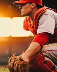 Jugador de béisbol bateando en un estadio, ideal para vender boletos de eventos deportivos con Ticketing Digital de Mi Ticket.