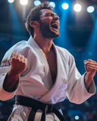 Competencia de taekwondo con atletas en acción, perfecta para vender boletos con Ticketing Digital de Mi Ticket.